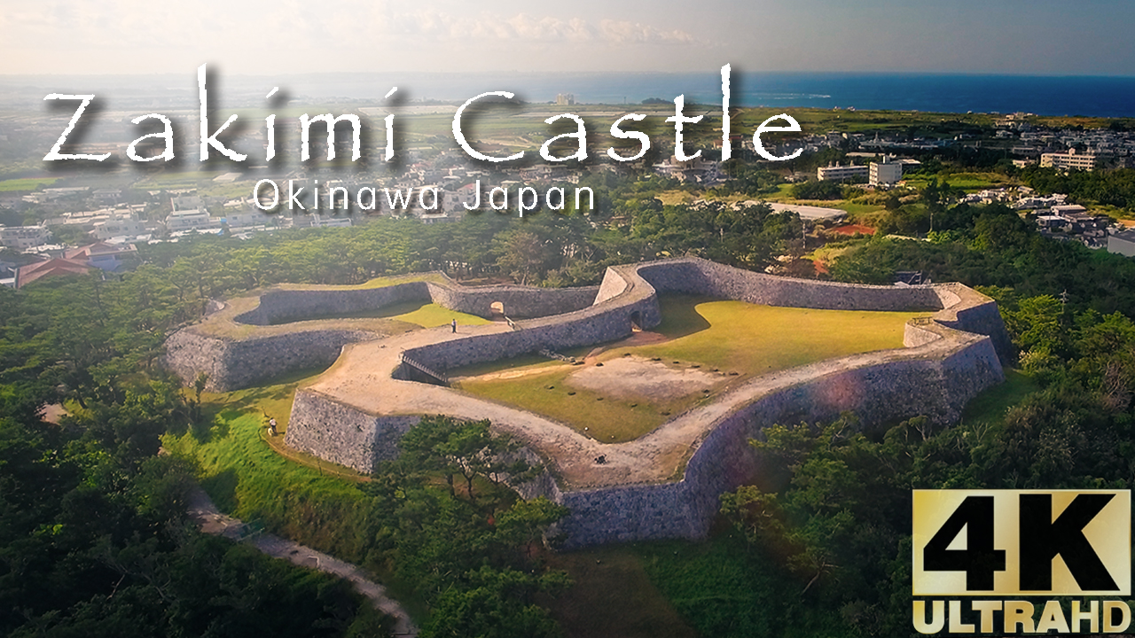 Zakimi castle ruins Okinawa Japan